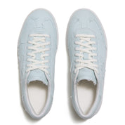 FITFLOP THE DASH FF FRAYED DENIM T-TOE TRAINERS A9D-728 ICE BLUE