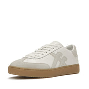 FITFLOP THE DASH T-TOE LEATHER/SUEDE SNEAKERS A6H-646 URBAN WHITE MIX