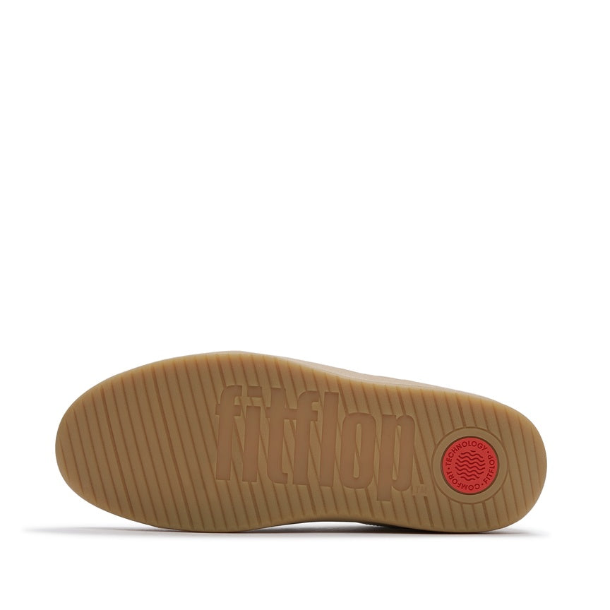FITFLOP THE DASH T-TOE LEATHER/SUEDE SNEAKERS A6H-646 URBAN WHITE MIX
